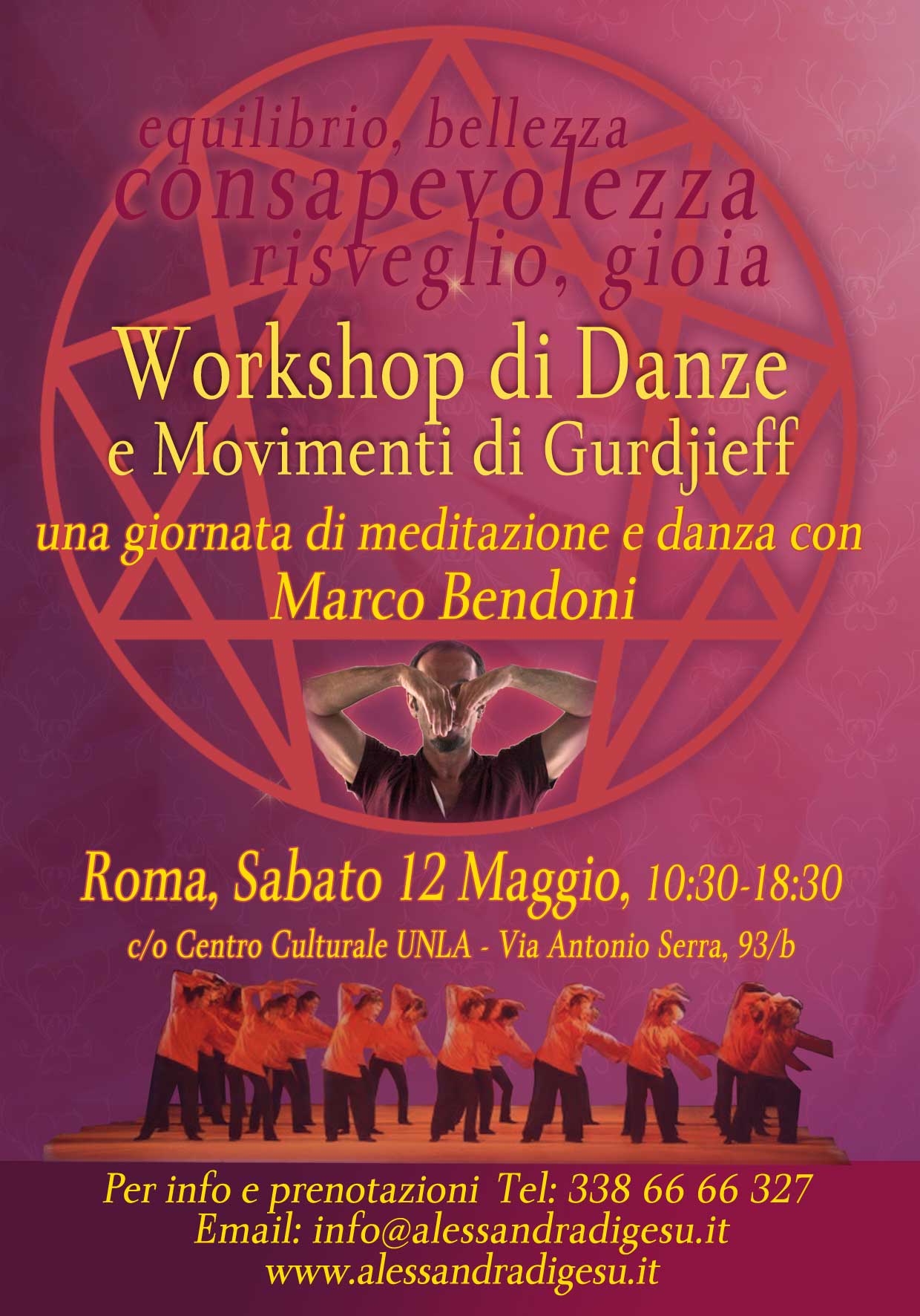Workshop di Danze e Movimenti di Gurdjieff con Marco Bendoni